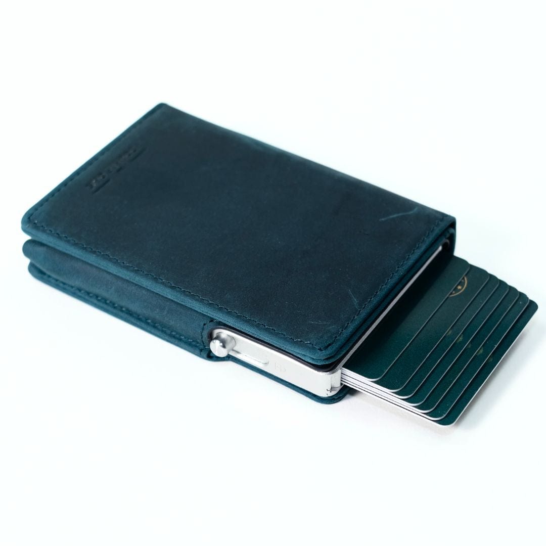 blue wallet