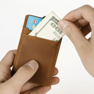 Extra Slim Sleeve Vertical Backpocket / Light Brown